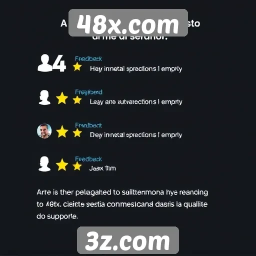 Feedback dos usuários sobre o atendimento ao cliente do 48x.com